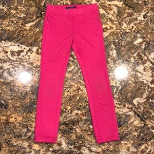 Girls size 6 pink pants with heart pockets
